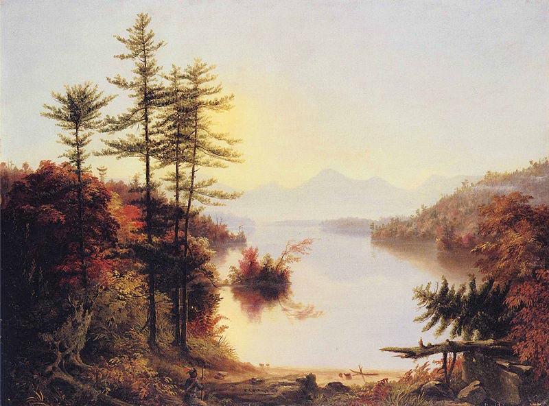 Thomas Cole Dimensions and material of painting Norge oil painting art